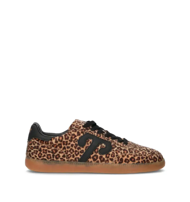 Sneaker donna leopardato in cavallino Vario
