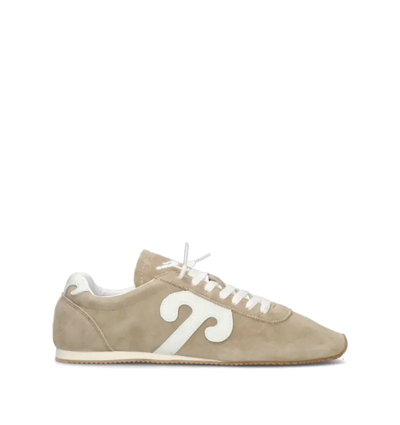 Sneaker uomo beige in suede Vario