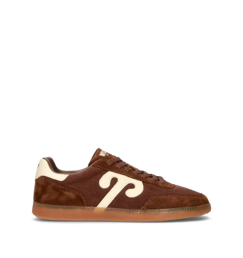 Sneaker uomo marrone in suede Vario