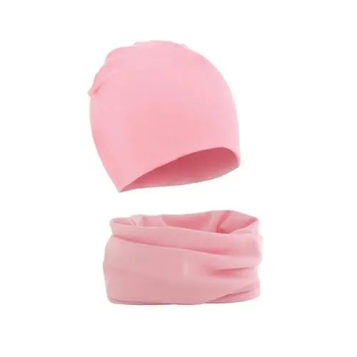 WUWYOUWL Cappello e sciarpa in morbido cotone per neonato, con gnomo, set da due pezzi, per bambini 1-3 anni, unisex,