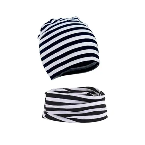 WUWYOUWL Cappello in morbido cotone per neonato, con gnomo, set da due pezzi, per 1-3, unisex, per l'autunno e