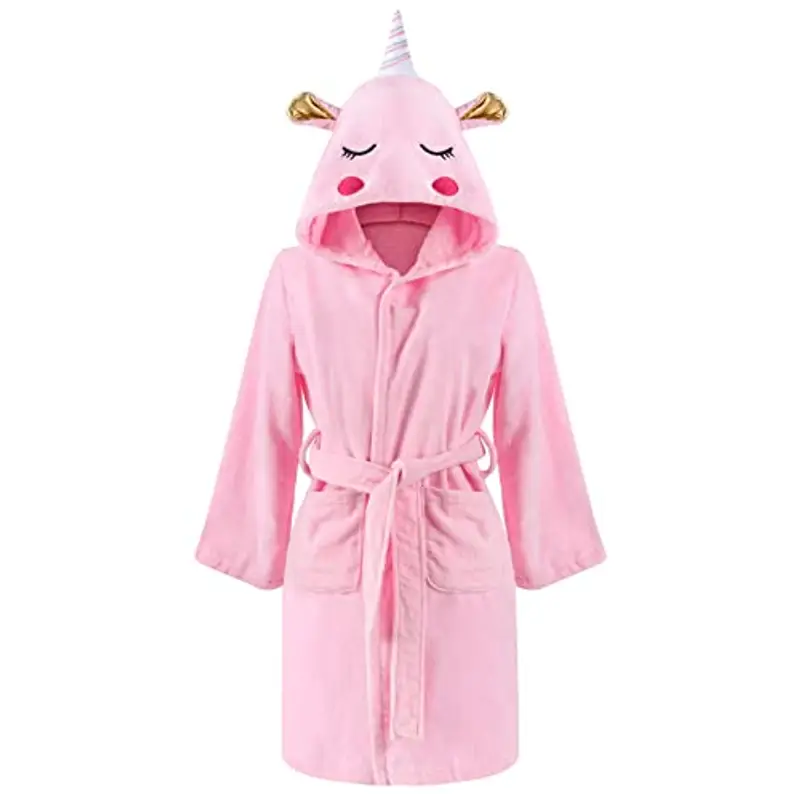 WYTbaby Accappatoi per Bambini con Cappuccio Ragazzi Ragazze Pigiama per Infantile 6