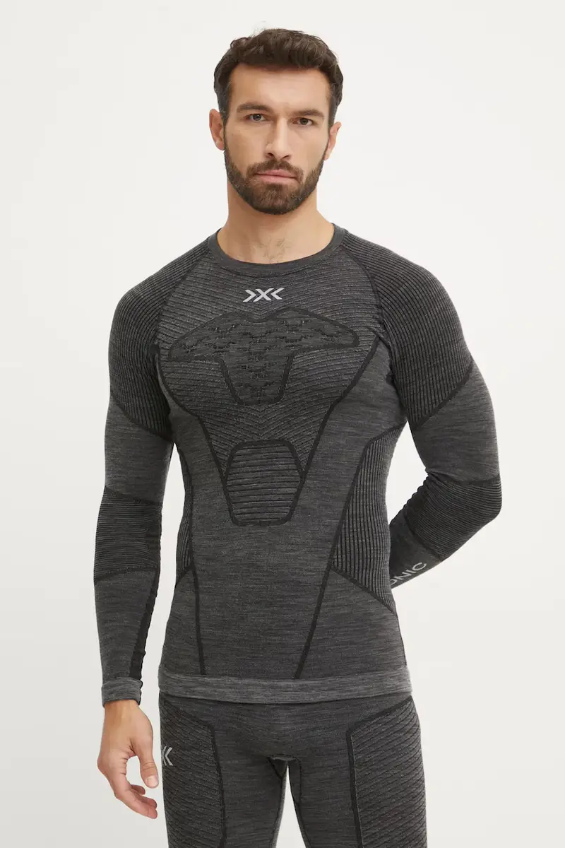 longsleeve funzionale Symbio Merino colore grigio YTB2W24M