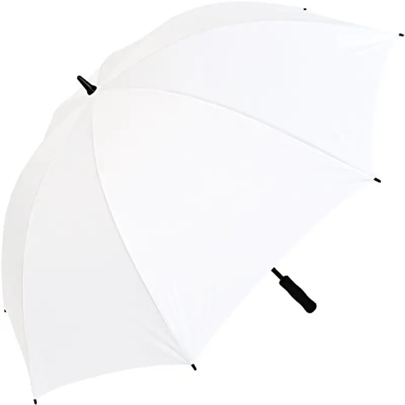 X-Brella leggero ombrello pieno in fibra di vetro per 2 persone - taglia XXL - molto stabile - golf ombrello bianco bianco