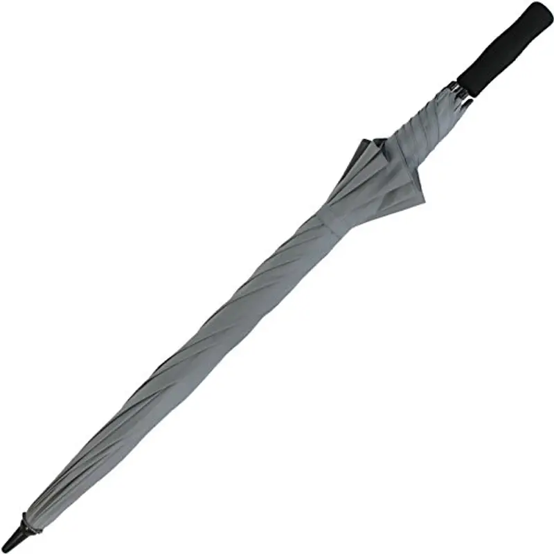 X-Brella leggero ombrello pieno in fibra di vetro per 2 persone - taglia XXL - molto stabile - golf ombrello grigio grau miniatura 3