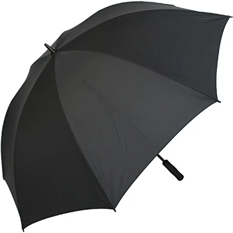 X-Brella leggero ombrello pieno in fibra di vetro per 2 persone - taglia XXL - molto stabile - golf ombrello nero nero