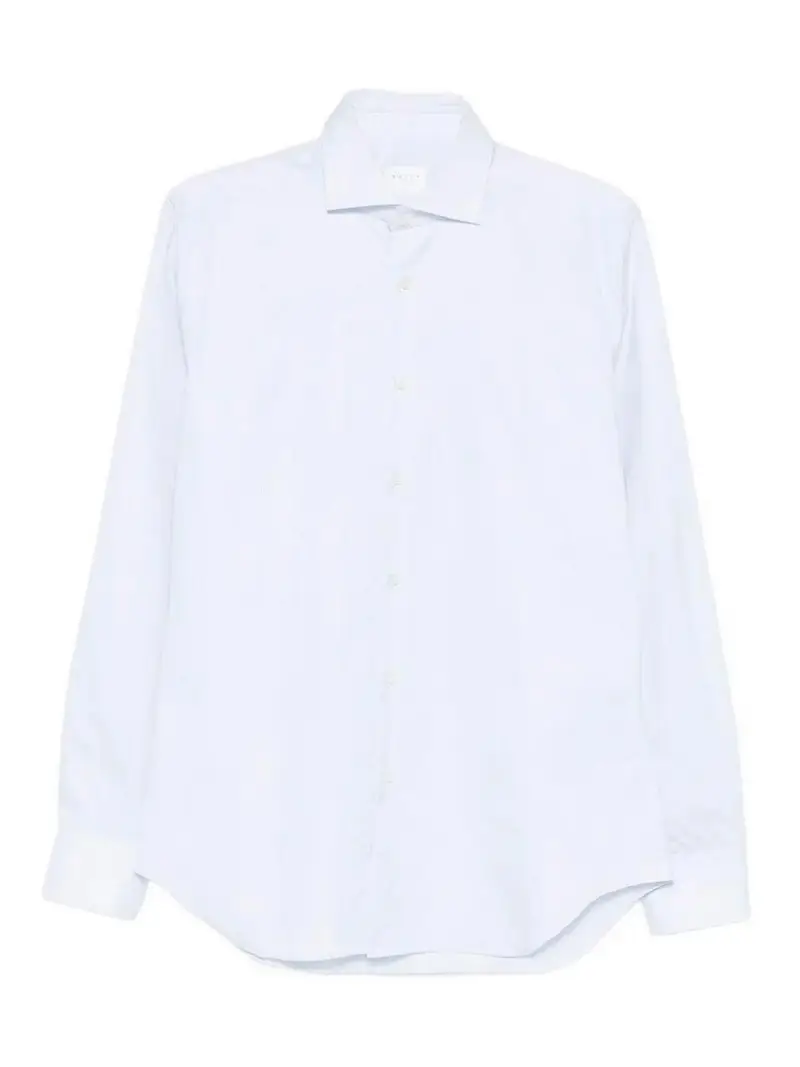 Camicia a maniche lunghe Dobby Thomas Mason Bianco