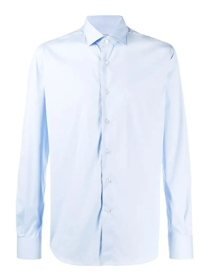 Camicia aderente Azzurro