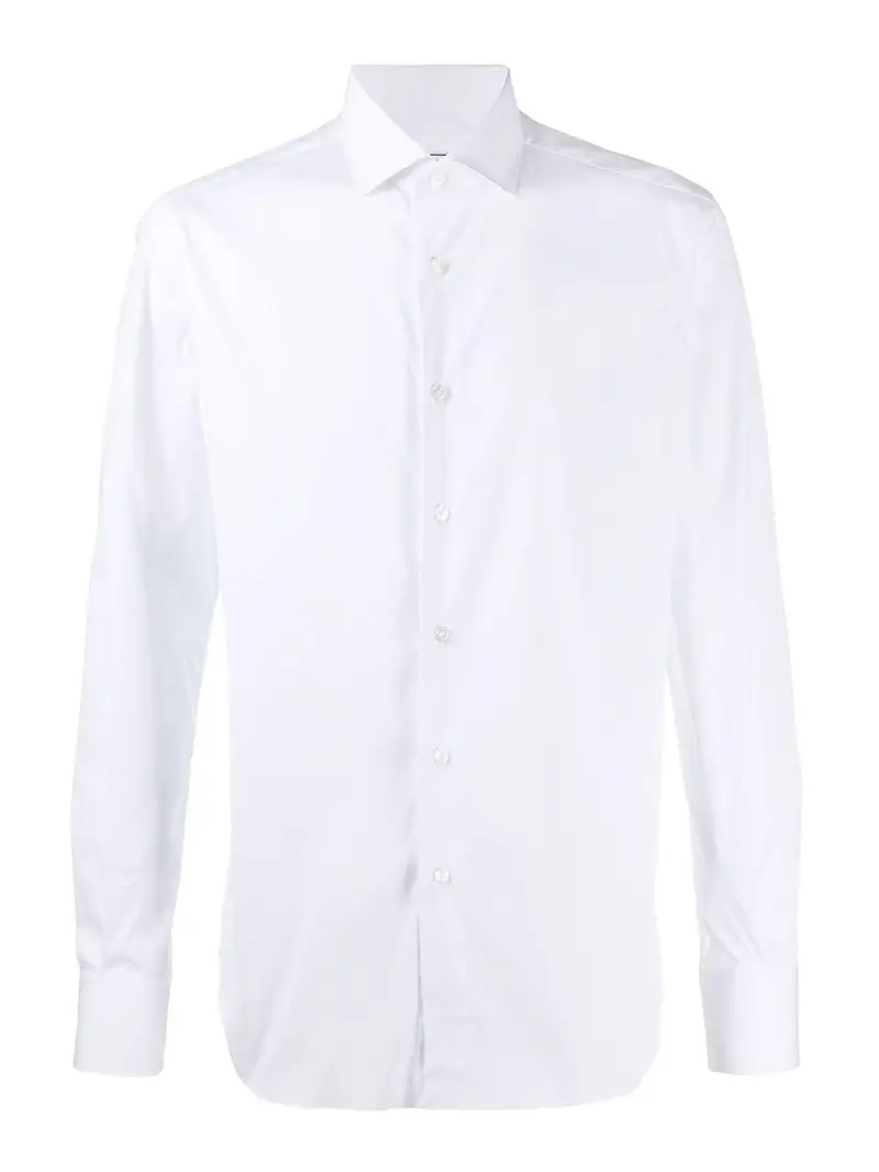 Camicia aderente Bianco
