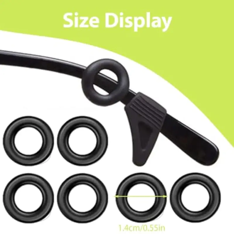 XENQITO 30 paia di Supporti per Occhiali in Silicone Antiscivolo per Occhiali Copri Aste Gommini Antiscivolo per Occhiali da Vista per Occhiali Cuscinetti per Le Orecchie Ganci per Occhiali da Sole miniatura 2
