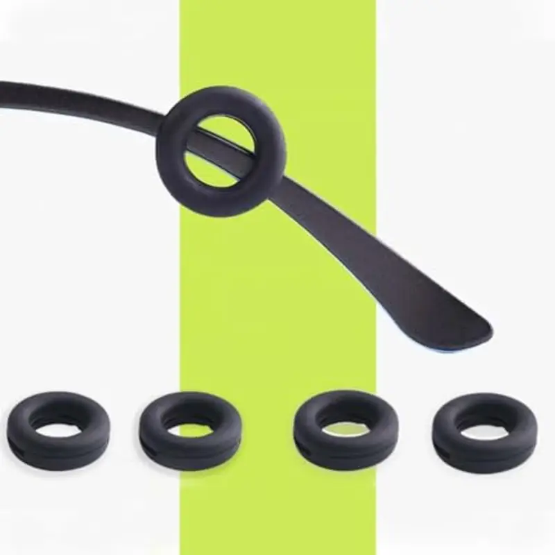 XENQITO 30 paia di Supporti per Occhiali in Silicone Antiscivolo per Occhiali Copri Aste Gommini Antiscivolo per Occhiali da Vista per Occhiali Cuscinetti per Le Orecchie Ganci per Occhiali da Sole miniatura 3