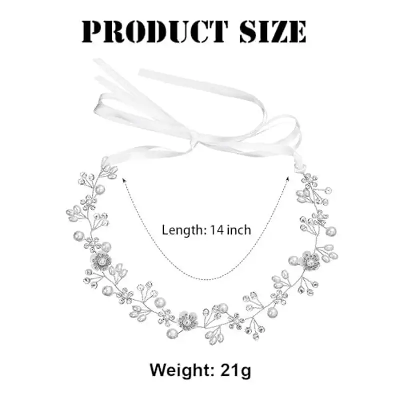 XFSRG Coroncina Comunione Bambina Cristallo Accessori per Capelli Cerchietto per Capelli da Sposa per Prima Comunione Matrimonio e Occasioni Speciali?Argento miniatura 2