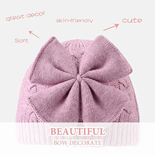 XIAOHAWANG Berretto Invernale per Bambina, da 0 a 6 Anni miniatura 3