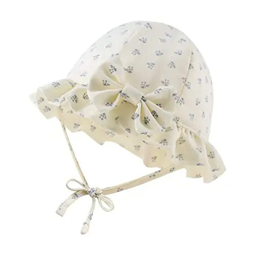 XIAOHAWANG - Cappello da bambina per bambini e bambine, per la spiaggia, protezione solare Blu 6 mesi