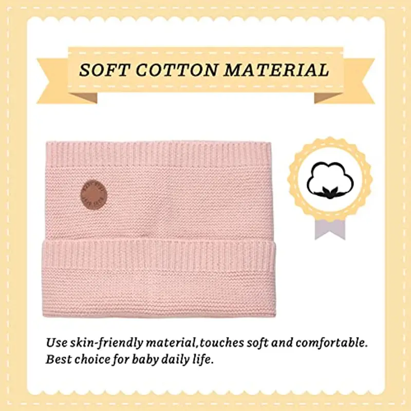 XIAOHAWANG Pianura Cotone Bambini Sciarpa Rotonda Inverno Ragazzi Ragazze Lavorato A Maglia Scaldacollo miniatura 2