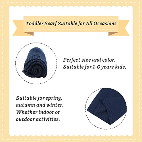 XIAOHAWANG Pianura Cotone Bambini Sciarpa Rotonda Inverno Ragazzi Ragazze Lavorato A Maglia Scaldacollo miniatura 2