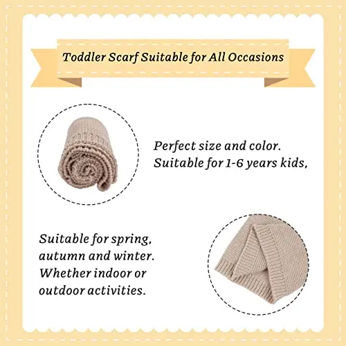 XIAOHAWANG Pianura Cotone Bambini Sciarpa Rotonda Inverno Ragazzi Ragazze Lavorato A Maglia Scaldacollo miniatura 3