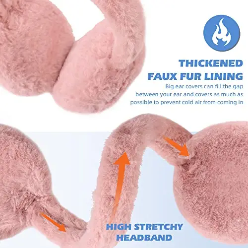 XIAOHAWANG Ragazze Inverno Paraorecchie Ragazzo Caldo Lungo Peluche Orecchie Scaldaorecchie Pieghevole Bambini Donne miniatura 3