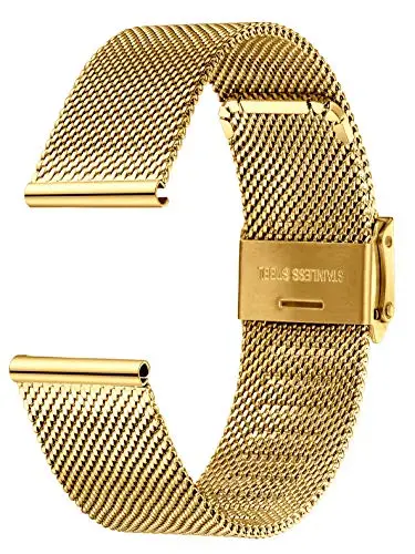 XIRUVE Cinturino per Orologio Sgancio Rapido In Acciaio Inox Maglia Donna Uomo 12 miniatura 2