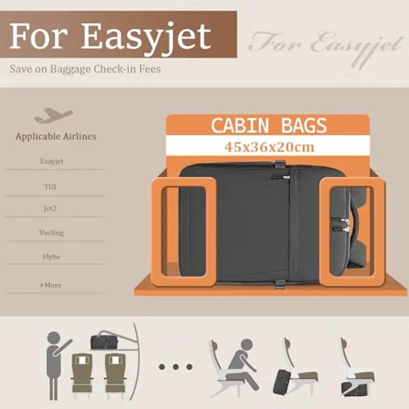 Xkdoai Zaino da viaggio Grigio 817186 miniatura 2