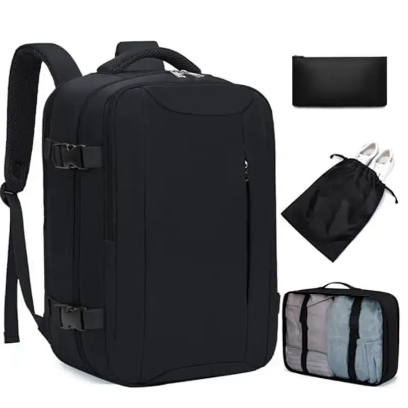 Xkdoai Zaino da viaggio Uomo Nero 786248