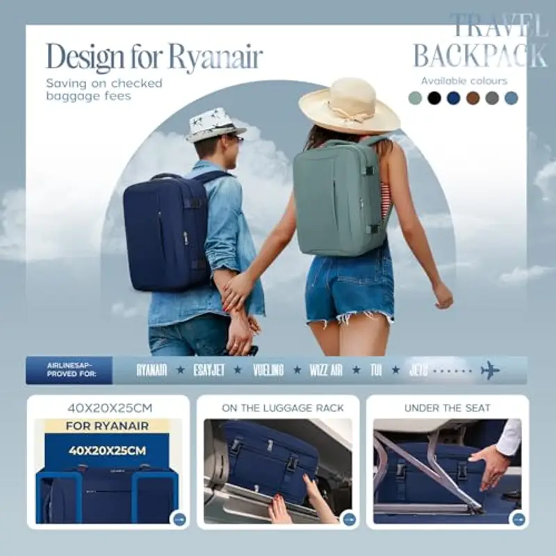 Xkdoai Zaino da viaggio Uomo Blu 1919303 miniatura 3