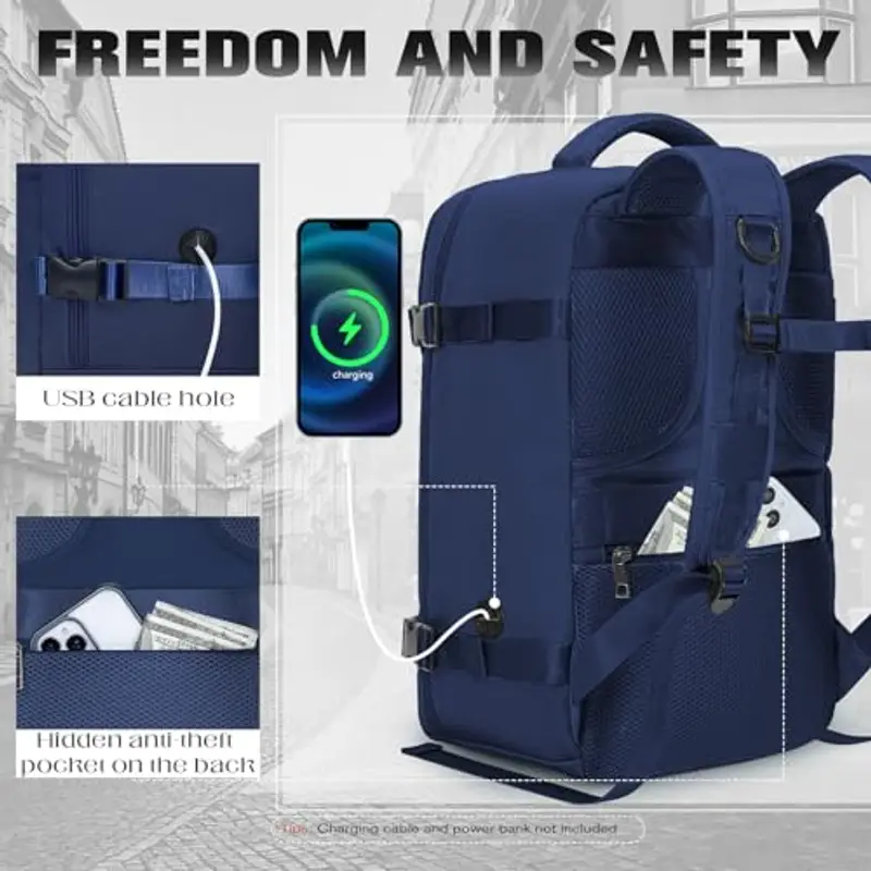 Xkdoai Zaino da viaggio Blu 1919802 miniatura 3