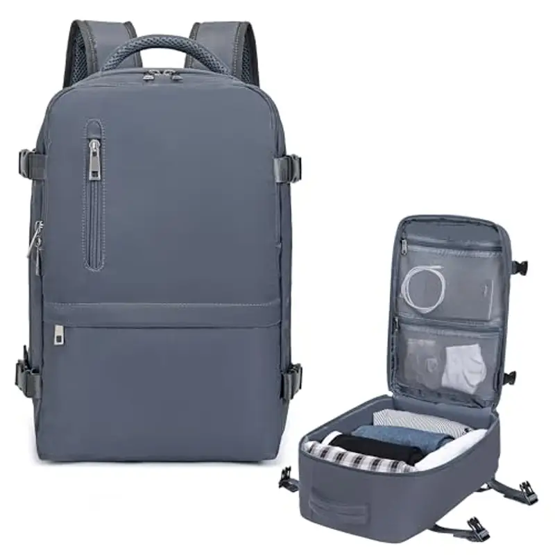 Xkdoai Borsone da viaggio Grigio 1919805