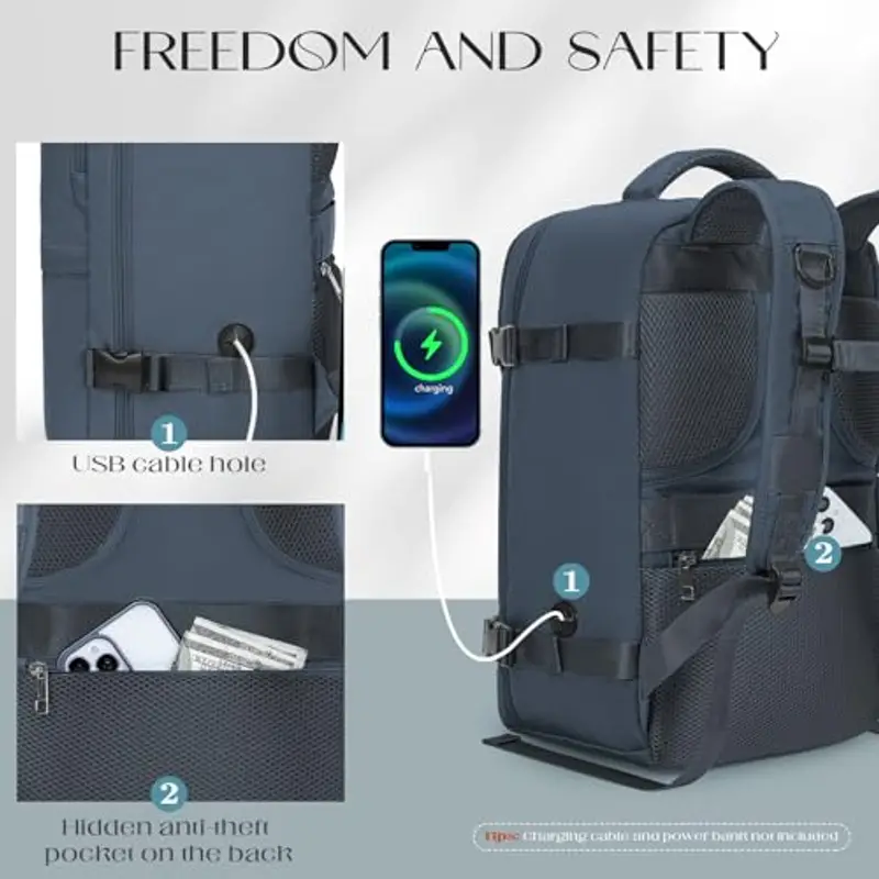 Xkdoai Zaino da viaggio Grigio 1919805 miniatura 3