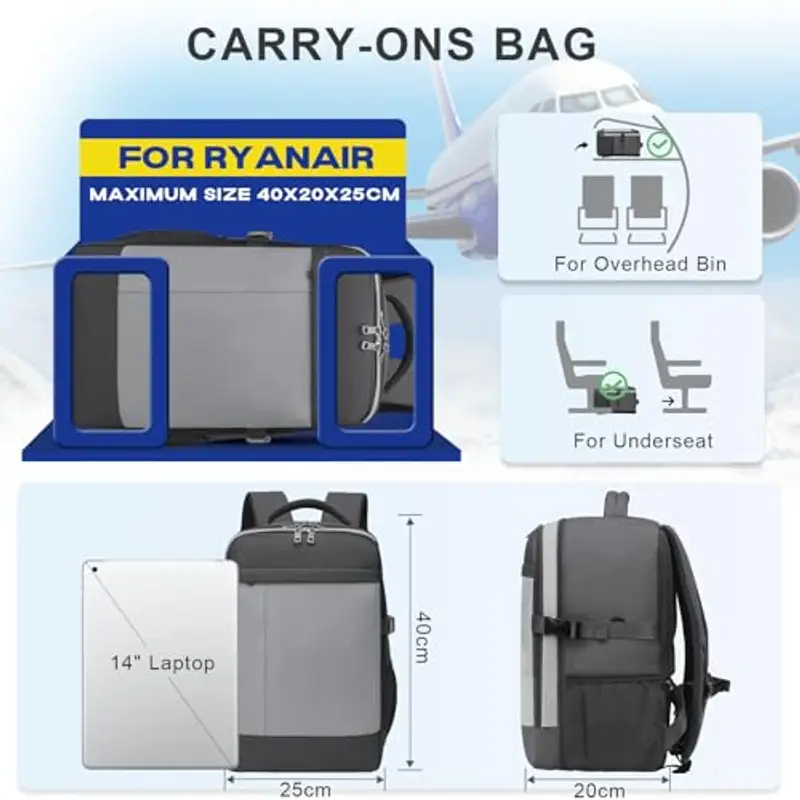 Xkdoai Zaino da viaggio Verde 2303294 miniatura 2