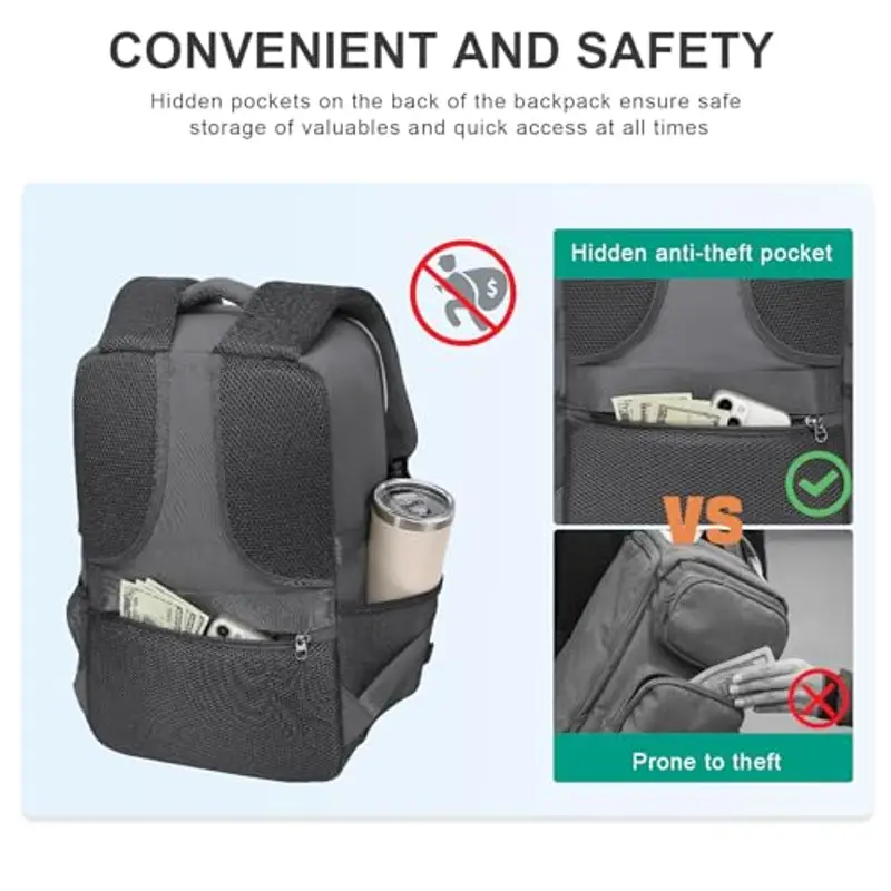 Xkdoai Zaino da viaggio Verde 2303294 miniatura 3