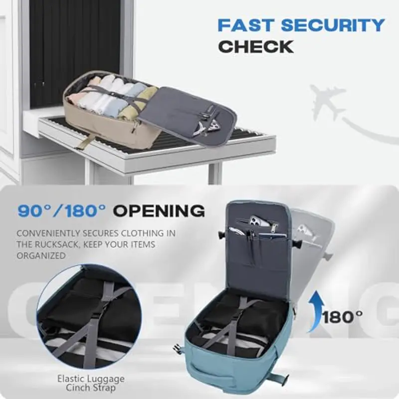 Xkdoai Zaino da viaggio Blu 1598877 miniatura 3