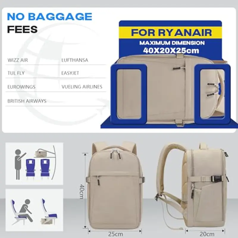 Xkdoai Zaino da viaggio Multicolore 1598876 miniatura 2