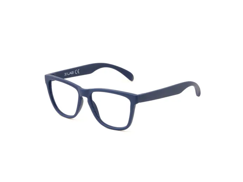 XLAB Bambino DEVON2 junior Montature da vista Plastica Blu  Squadrata  Anti luce blu - per PC