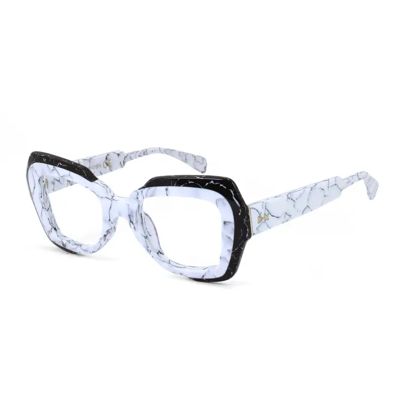 XLAB Donna LOFOTEN Montature da vista Acetato Nero  Farfalla Anti-luce blu