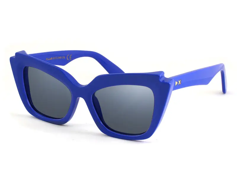 XLAB Donna NAXOS Montature da vista Acetato Blu Cat Eye Anti-luce blu miniatura 3