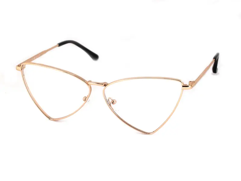 XLAB Donna PICO Montature da vista Metallo Oro Cat Eye Anti-luce blu miniatura 3