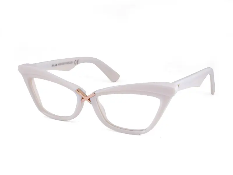 XLAB Donna SEYCHELLES Montature da vista Acetato Rosso Cat Eye Antiriflesso Antiriflesso