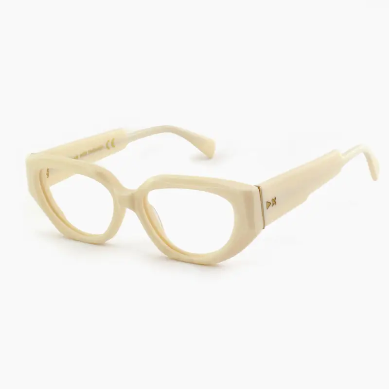 XLAB Donna TAVOLARA Montature da vista Acetato Nero  Cat Eye Antiriflesso Antiriflesso