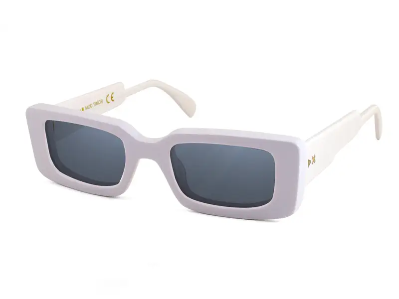 XLAB Donna TIMOR Montature da vista Acetato Marmo Bordeaux Squadrata Anti-luce blu miniatura 3