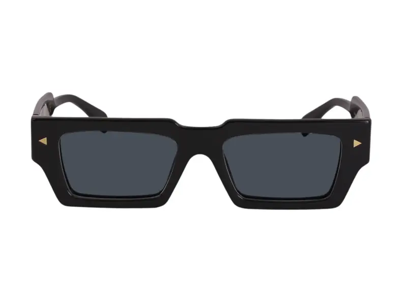 XLAB Unisex AUCKLAND Occhiali da sole Acetato Blu striato Marrone Squadrata Polarizzata miniatura 2