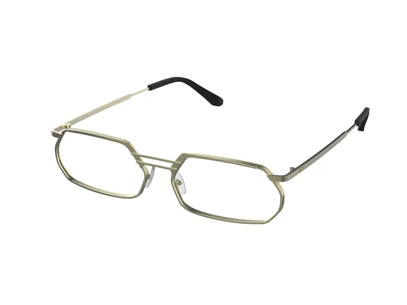 XLAB Unisex BOROCAY Montature da vista Metallo Oro Marrone Squadrata Fotocromatiche