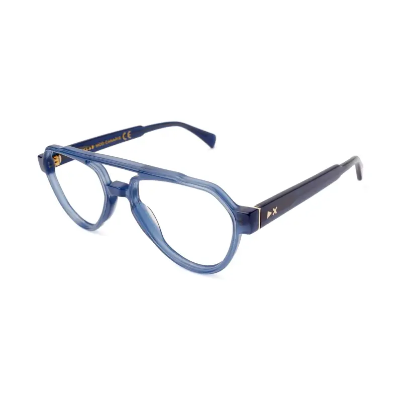 Unisex Canarie Montature da vista Acetato Bordeaux Pilot Anti-luce blu