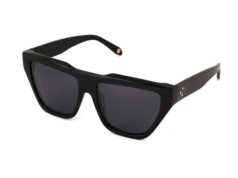 XLAB Unisex CAPRERA Occhiali da sole Acetato Tartaruga Marrone Oversize Polarizzata