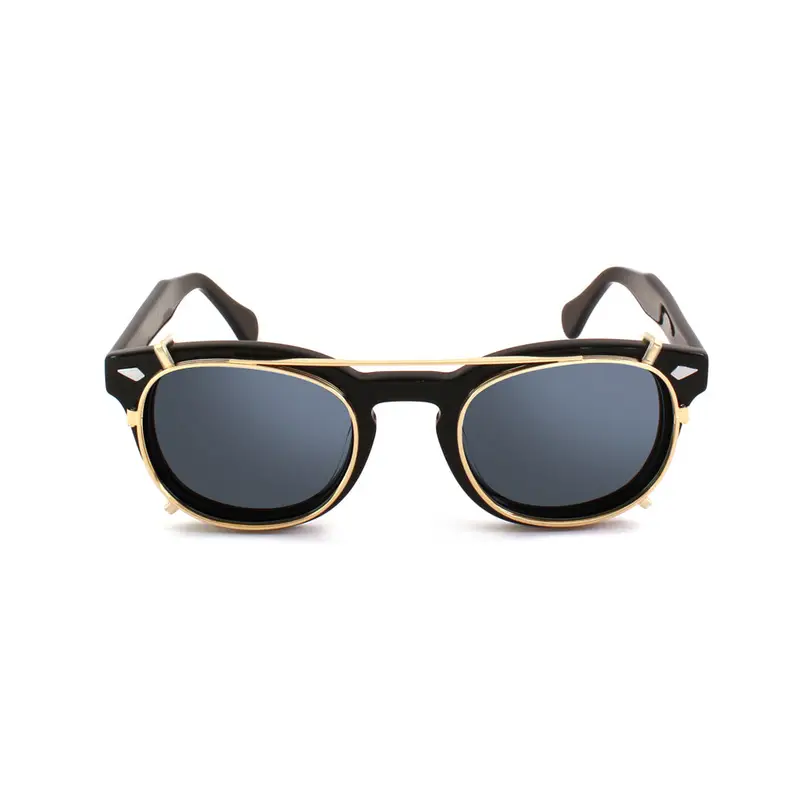 XLAB Unisex Clip-on 01 Oro/Fotocromatico grigio per 8004 stile moscot calibro 48mm Clip on Acetato Oro Fumo Pantos Fotocromatiche miniatura 2