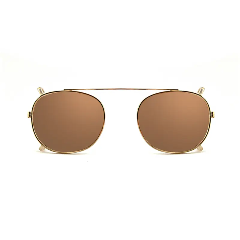 XLAB Unisex Clip-on 01 Oro/Fotocromatico marrone per 8004 stile moscot calibro 48mm Clip on Acetato Oro Marrone Pantos Fotocromatiche
