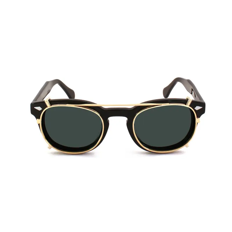 XLAB Unisex Clip-on 01 Oro/G15 polarizzato per 8004 stile moscot calibro 48mm Clip on Acetato Oro Verde G15 Pantos Polarizzata miniatura 2