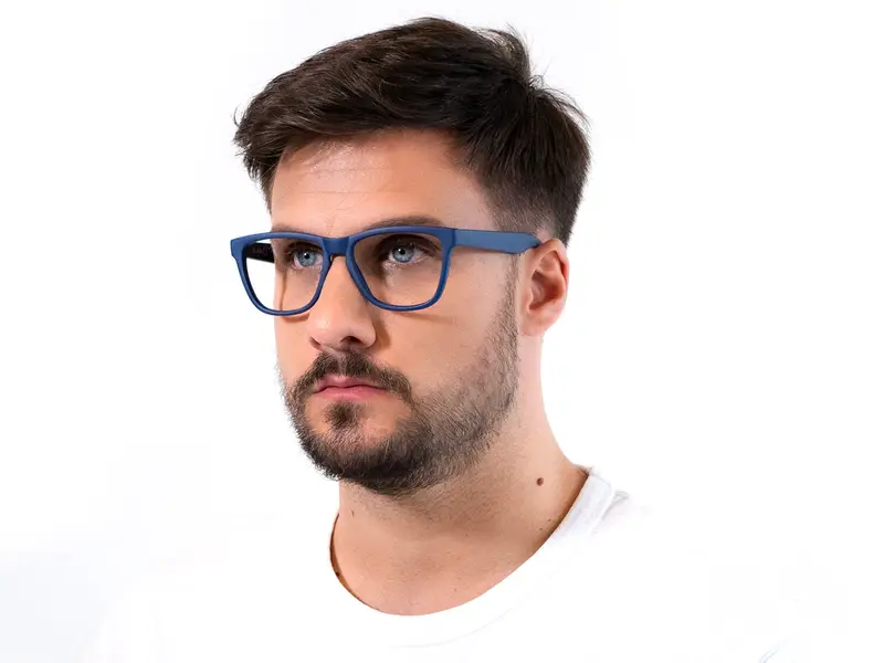 XLAB Unisex DEVON1 Montature da vista Plastica Nero Squadrata Fotocromatico miniatura 2