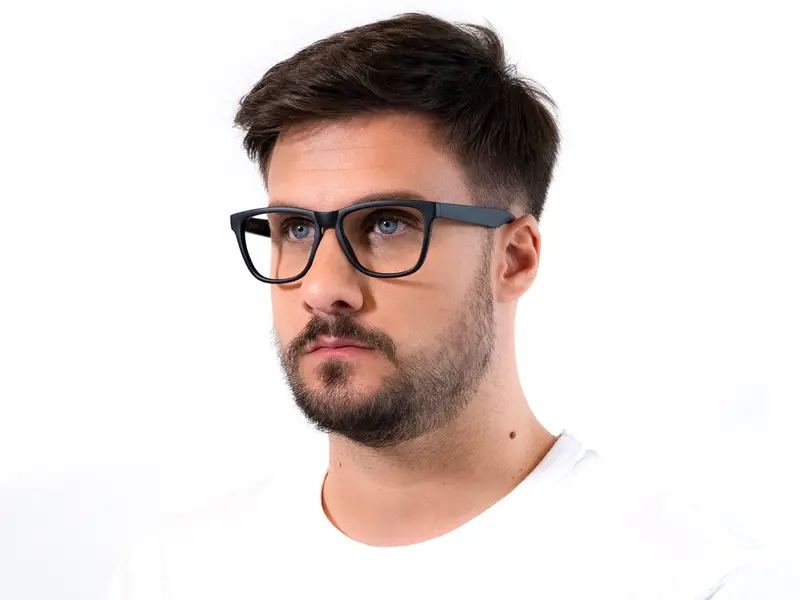 XLAB Unisex DEVON2 Montature da vista Plastica Blu Squadrata Anti-luce blu Anti luce blu - per PC miniatura 2