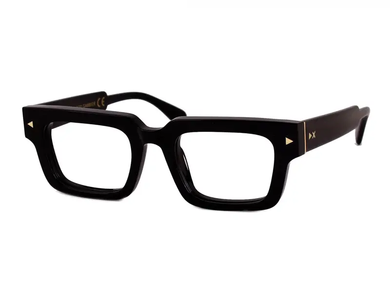 XLAB Unisex GAMBIER Montature da vista Acetato Nero Squadrata Anti-luce blu miniatura 3